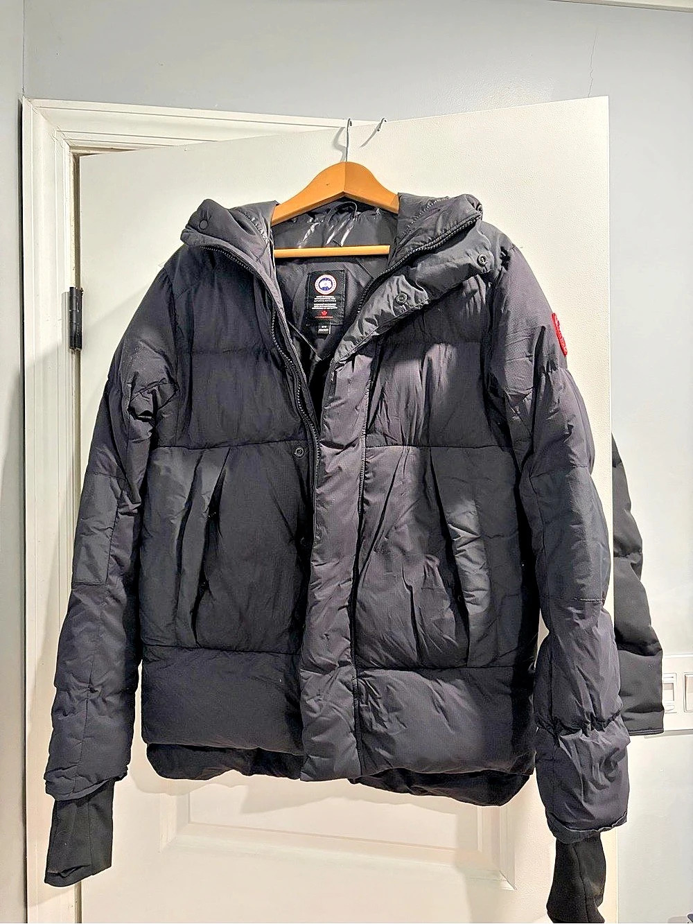 Canada Goose Crofton Puffer Jacket Black Size Medium